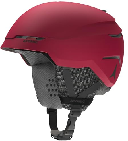 ATOMIC Savor Skihelm in Dark Red, Größe L - Unisex für Erwachsene - 360° Fit System - Überlegener Aufprallschutz - Aircon Belüftungssystem - Kopfumfang 59-63 cm