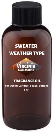 Sweater Weather Fragrance Oil (Our Version of The Brand Name) (4 oz Bottle) for Candle Making, Soap Making, Tart Making, Room Sprays, Lotions, Car Fresheners, Slime, Bath Bombs, Warmers……