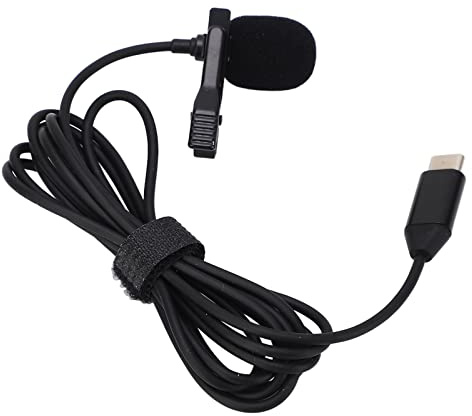 Zunate Omnidirektionales Lavalier Mikrofon für Action OA2 OA3 Kamera, Leichtes Mikrofon mit Winddichtem Schwamm, Anti Interferenz Kabel, Geeignet für Vlogging, Online Kurse