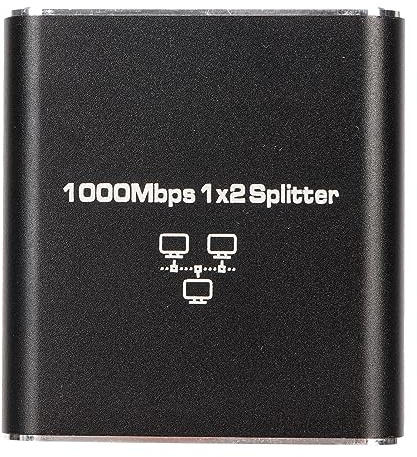 ciciglow Tap di Rete Gigabit Ethernet Dualcomm ETAP-2003, Supporta 1000 Mbps, Accesso Internet Simultaneo, Materiale in Lega di Alluminio