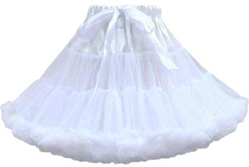 Jupon Crinoline pour Femmes, Jupes en Mousseline De Soie Tulle, sous-Jupe, Robe De Ballet Bouffante, Jupe De Costume De Cosplay De Fête