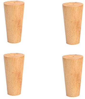 4er-Set Möbelbeine aus Holz, Sofabeine, Tischbeine aus Eichenholz, TV-Tischbeine, Tischgestell, Couchtischbeine, Stühle für Kleiderschrank, Sofa, Schlafzimmer, Esstisch, Arbeitstisch mit Zubehör, 8