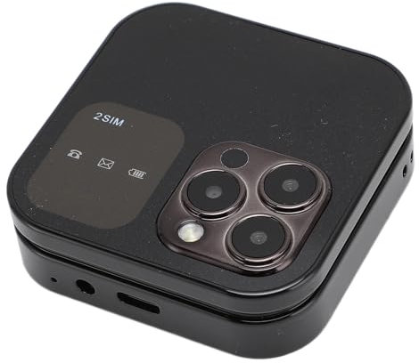 Téléphone Portable à Rabat 2G pour Personnes âgées, 2 Cartes SIM, Petit écran, Téléphone Portable Pliable avec Lampe de Poche LED, Caméra Arrière, Radio FM pour étudiants et