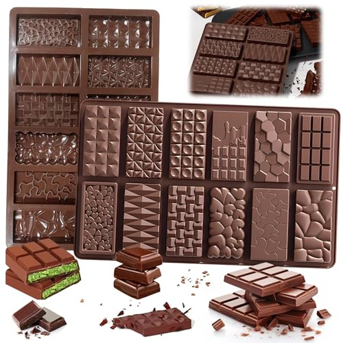 Silikonform Weihnachten, Weihnachten Schokoladenformen Silikon, Müsliriegel Backform, Riegelform Silikon BPA Frei, Müsliriegel Form silikon, Zur Herstellung von Muffins, Schokoriegeln, Brownies (C)