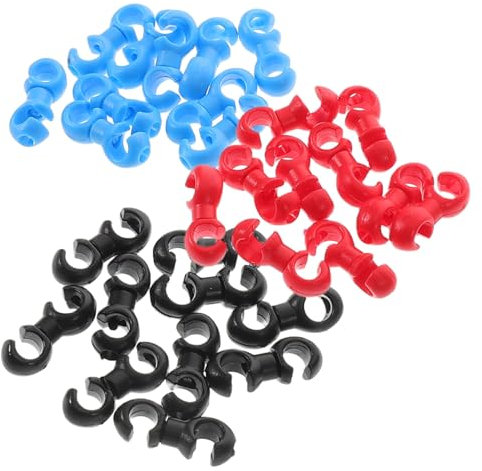 POPETPOP 30pcs Caliper Hanger Bike Cable Clamps for Brake Line Corrector Handlebar Cable Clamps Caliper Hooks for Bicycle Buckle