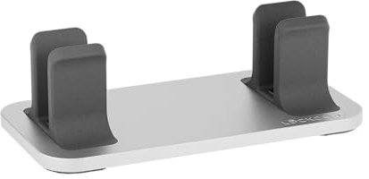 Lockcard MacBook Stand – Vertikaler Laptop Halter für MacBook Air & Pro | Platzsparender Aluminium-Ständer | Einfache Kabelverbindung | rutschfest | Made in Germany (MacBook Air 13/15 (Ab 07/22))