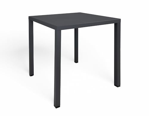 SAMIRA Tavolo da Esterno 70x70 cm Tavolo da Giardino Alan (Grigio Antracite)