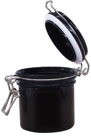 BIUDECO Boîte De Rangement pour Colle à Cils Scellée, Compacte Et Résistante, Conteneur Anti-humidité Portable, pour Extensions De Cils Et Usage Voyage, Couleur Noire