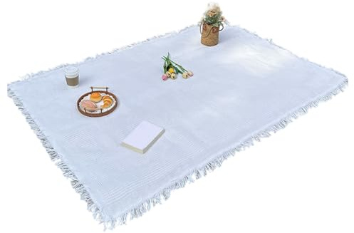 Grtheenumb Picknickmatte, Picknickdecke extra groß 70, 9 x 70, 9 Zoll Outdoor -Decke mit Einer tragbaren Außenmatte für Camping, Rasen, Strand oder Hochzeit, Beige, beige