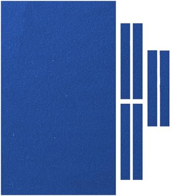 RUWLFE Billardtisch-Filzbezug for 7/8/9 Fuß Billardtische – Zubehör FüR Clubs(Blue,9ft (2.8MX1.45M))