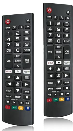 Universal für LG Fernbedienung, 2 Stücke mit Allen Original LG Fernsehern, Replacement Remote Control for LG LCD TV with Netfl-ix 3D Button, Ersatz lg Fernbedienung für lg Fernsehe