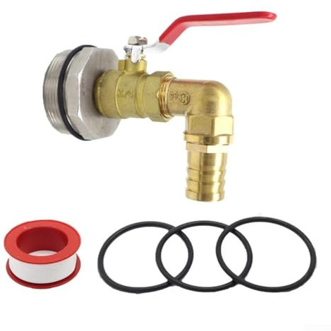 Volakebeing Edelstahl-Trommelhahn, 200 l, Auslaufventil, Öltrommel, Ersatzhahn, industrieller Flüssigkeitsspender, säurebeständig, alkalibeständig, auslaufsichere Armatur (20 mm)