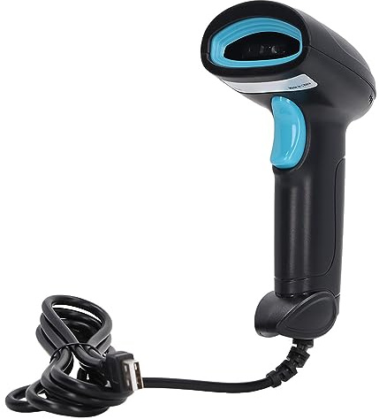 Lettore di codici a barre 1D con connessione cablata USB e precisione di 5 mil, lettore di decodifica veloce per l'immissione di dati di magazzino e vendita al dettaglio,