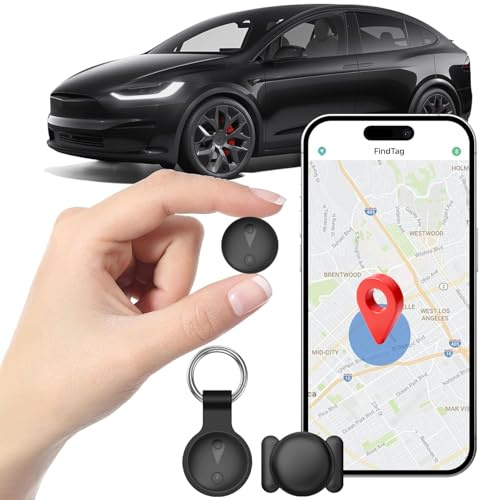 GPS Tracker Per Auto,Localizzatore GPS Per Auto Nascosto,Localizzatore Con APP Find Tag,Localizzatore Senza Sim,Compatibile Con iOS E Android,Per Veicoli, Animali Domestici E Bagagli-Nero