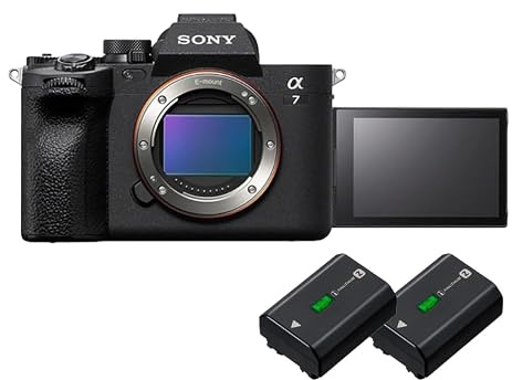 Sony Alpha 7 IV Vollformat Systemkamera | 33 MP, Echtzeit-Autofokus, 10 B/s, 4K 60p Video, Touchscreen, Profi-Features für Foto & Film, inkl. 2 Akkus