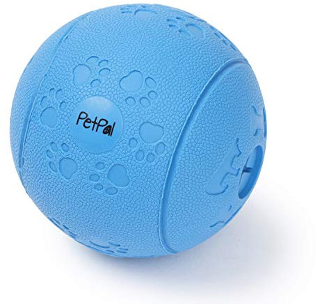 PetPäl Hundeball Snackball aus Naturkautschuk Hunde Ball mit Labyrinth Ø 7cm - Hundespielzeug mit Leckerli befüllbar - Kauspielzeug aus Naturgummi - Hundespielball für Große & Kleine Hunde