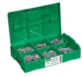 SPAX Montagekoffer, L-Boxx Mini, Wirox A9J, Senkkopf T-Star Plus mit 700 Schrauben in verschiedenen Abmessungen, inkl. 3 Bits T20