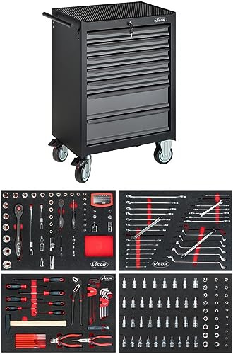 Vigor V2712N Werkzeugwagen mit Black Edition Ii Set