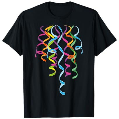 Karneval Luftschlangen Party Fasching Rosenmontag T-Shirt T-Shirt