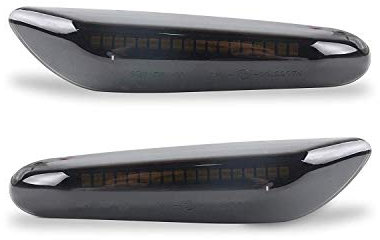 SLPRO Seitenrauch Blinker Klarglas passend für 1er E81 E82 E87 E88 3er E90 E91 E92 E93 E46 5er E60 E61 X1 X3