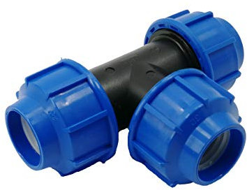 Wacredo PP-Klemmfitting T-Stück, 32mm x 32mm x 32mm