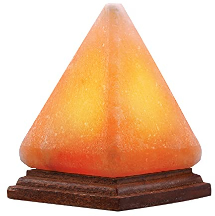 AMIR Pyramid Salt Lamp, 8 Colors Changing Himalayan Salt Lamp Crystal Rock Lamp, USB Salt Lamps Release Negative Ions for Bedroom, Living Room, Office Home Deco Yoga Gift