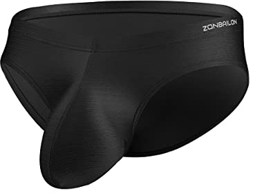 ZUOLAIYIN Culotte pour homme - Avec poche - En nylon - Culotte sexy pour homme - Hipster stretch - Noir - Bleu - Rouge - Vert - Blanc - Lilas - Gris - M L XL XXL 3XL, Noir (8293), L