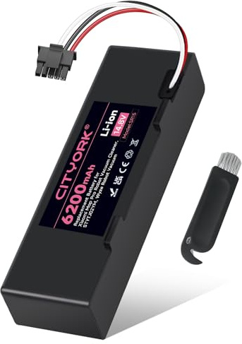 CITYORK 6200mAh 14,4V Batería de Repuesto para Xiaomi Mop 2S / Mop P/Mop Pro, Batería Compatible con Xiaomi Mijia STYTJ02YM / XMSTJQR2S Aspiradora Robot Batería