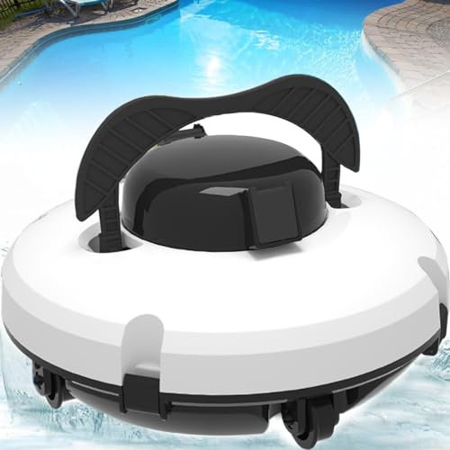 ExoticaBlend Pulitore Automatico per Piscine Senza Fili, aspiratore per Piscine, Batteria Ricaricabile con aspirazione Potente, Dura 120 Minuti, per superfici della Piscina Fino a 860 Piedi Quadrati