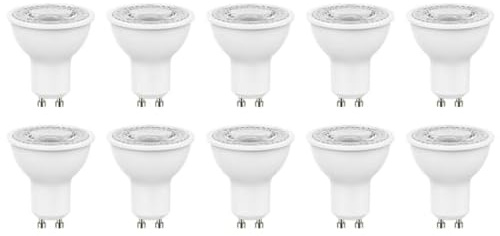 Botlighting set 10 lampadine led gu10 Dimmerabili 5,7w 500 lumen 3000k luce calda equivalenti 70w
