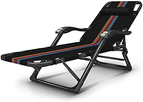 Liegestuhl für den Außenbereich, Zero-Gravity-Stuhl, Campingstühle, Gartenliegen, Klappstuhl, Lounge-Stuhl, Klappbett, Lazy Beach Chair, Massage-Armlehne, Rückenlehne, 5-Gang-Einstellung, Stoff,