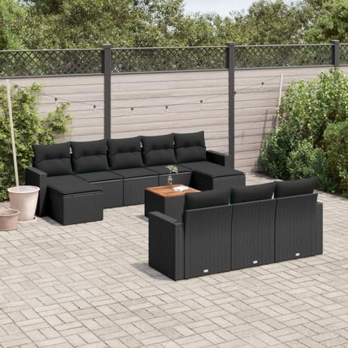 Festnight Gartenlounge mit Stauraum Garten Loungemöbel Set XXL Groß Garten Lounge Rattan Sofa Outdoor Polyrattan Gartensofa Terrasse Ecklounge Terrassenmöbel Gartenmöbel Couch Sitzgarnitur