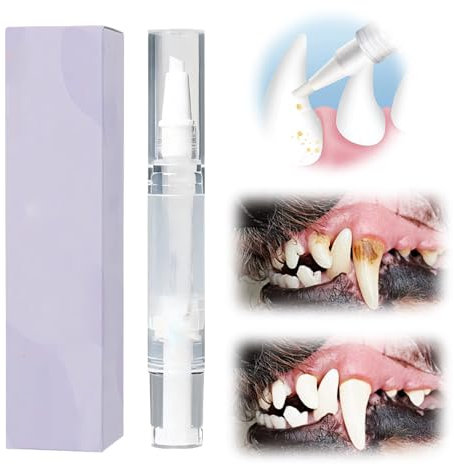 Mundpflegegel für Haustiere, 2025 Neuestes Pet Toothbrush Pen Zahnbürsten-Reinigungsstift, Hunde Fingerzahnbürste Zahnbürstenstift für Hunde Katzen Zahnstein und Mundgeruch Entfernen (1)