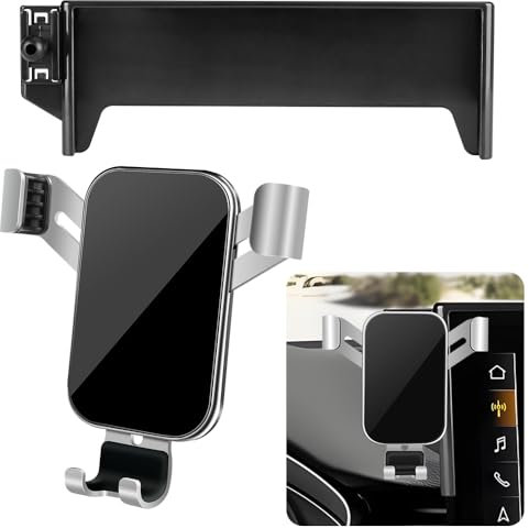 LUNQIN Car Phone Holder for Audi A4 S4 A5 S5 2020 2021 2022 2023 2024 2025 and Audi Q5 SQ5 2021-2025【 10.1 inch Screen 】 Auto Interior Accessories Best Cell Phones Mount Cellphone Mobile Cradle Stand