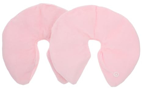 1 Paar Wiederverwendbare Gel Brustkissen für Kälte und Wärmeanwendung Rosa | Pvc und Stoffhülle, Angenehme Passform, für Stillende Mütter, Gel Therapie Einlagen