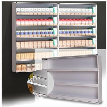 Zigarettenständer für Supermärkte, gewerblicher Einzelhandels-Displayhalter, automatisches Zigarettenschieberfach, Wandmontage/Thekenvitrinen für Zigarettenhändler in Geschäften/Einkaufszent