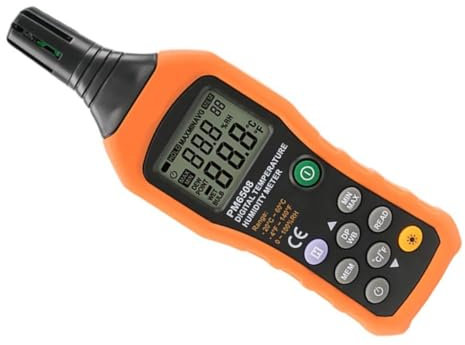 Toddmomy 1set Misuratore e Umidità Per Agricolo e Industriale Strumento Portatile Batteria Precisione Per Laboratori e