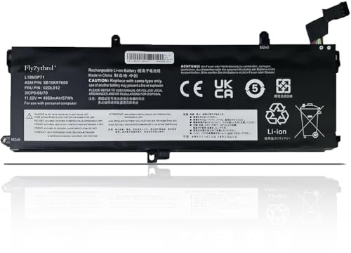 FlyZythrol L18M3P71 Laptop battery Compatible With Lenovo ThinkPad T590 | P53s ThinkPad T15 Gen 1/ Gen 2 P15s Gen 1/ Gen 2 Series L18S3P71 L18L3P71 02DL011 02DL012 SB10K97649 SB10K97650 5B10W13913