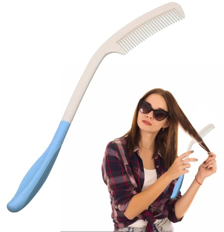 Pettine per mucca a manico lungo, multifunzionale delicato, ed elegante | spazzola capelli con da donna