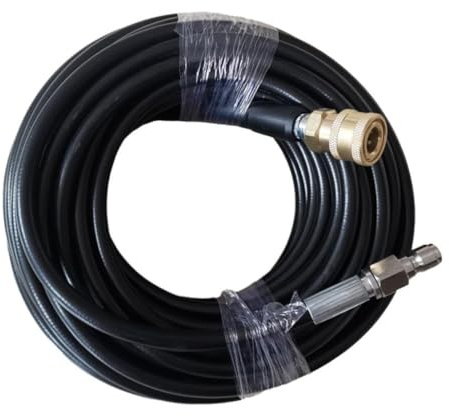 Woideklu Tubo Flessibile per Idropulitrice Ad Alta Pressione con Attacco Rapido da 1/4 20 M 65,6 Piedi Accessori