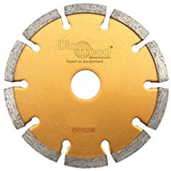 Diamwood Disque Diamant à Déjointoyer avec Segments à Haut Rendement - D. 115 mm - Al. 22,23 mm - Ht. 7 mm - ép. 8 mm - Polyvalent pour béton et matériaux de construction