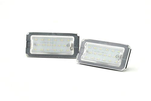 AutoStyle Set LED License Plate Lights compatible with Fiat 500 2007-2015 & 2015-
