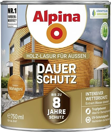 Alpina Dauerschutz Lasur (mahagoni)