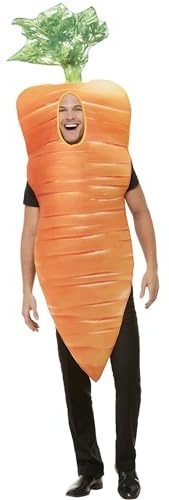 Smiffys Costume carota natalizio, Arancione, con tunica