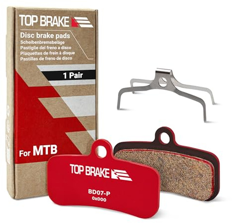 TOP BRAKE Scheibenbremsbeläge kompatibel mit Shimano 4-Kolben Saint BR M810 M820 Deore XT M8120 Tektro TRP | MTB eMTB Downhill Trail All Mountain Enduro Race Cycling | 2026 iF Design Award
