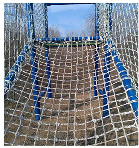 SSCYHT Climbing Net for Kids,Safety Nets Cargo Rope Ladder Truck Trailer Heavy Duty Netting Balcony Banister Stair Protection Fence for Container Grid Rail Playground Garden Indoor Outdoor,1 * 10m
