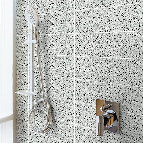Ambiance Sticker Vinilos Autoadhesivos, Decoración de Paredes, Adhesivos de Azulejos para Baño y Cocina Azulejos de Cemento Pasqual - 30 Vinilo Azulejos de 20 x 20 cm