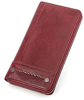LIOONS Portemonnaie Herren-Geldbörsen mit großer Kapazität, tragbarer Leder-Kartenhalter, Lange Kupplungs-Geldbörsen, Unisex-Münztasche Geldbörse