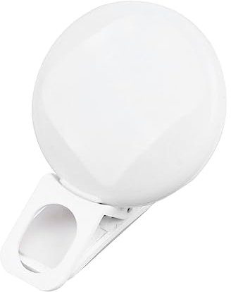 OSALADI Lámpara Led Anillo para Selfie y Relleno para Móvil y Tableta, Luz Suplementaria USB Portátil, Clip Ajustable, Luz Fría y Cálida, Tamaño Pequeño para Uso Personal
