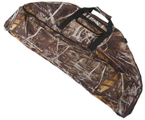 LJCM Compound-Bogentasche, Canvas-Bogen Gepolsterte Tasche, Großes Fassungsvermögen, 95 cm Länge, mit Pfeiltasche für die Jagd (Tarnung)